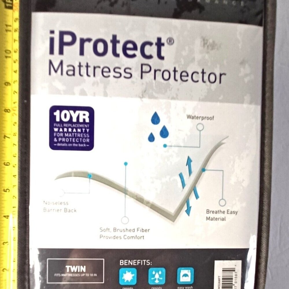 IProtect Bedgear Mattress Protector Twin (New)